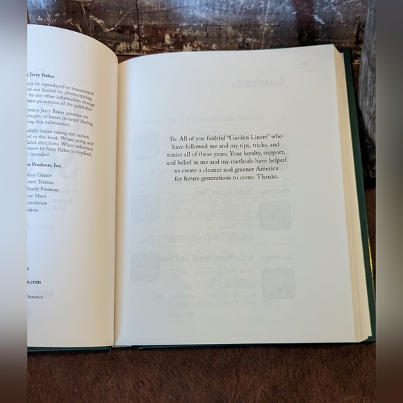 New Condition 2000 Great Green Book Of Garden Secrets By Jerry Baker - Picture 9 of 16